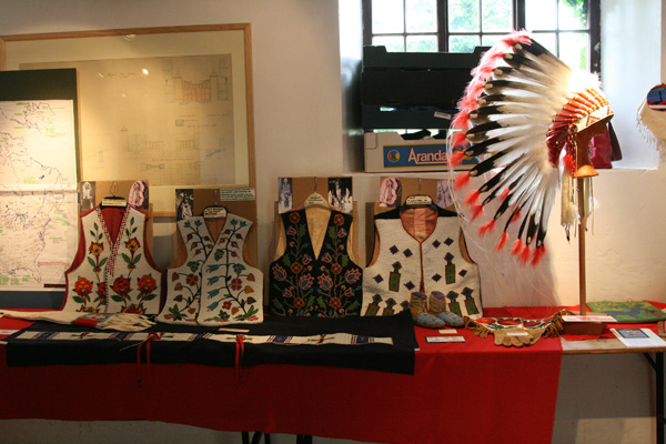 A very fine exhibition of Native American clothing and other artefacts