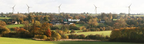 How the five turbines would have appeared from the Barrow Hill footpath